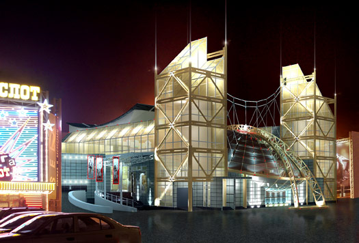 Создание концепта экстерьера ледового катка для торгово-развлекательного комплекса «Горизонт».