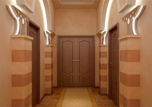 Дизайн интерьера коридора санатория «Надежда»
